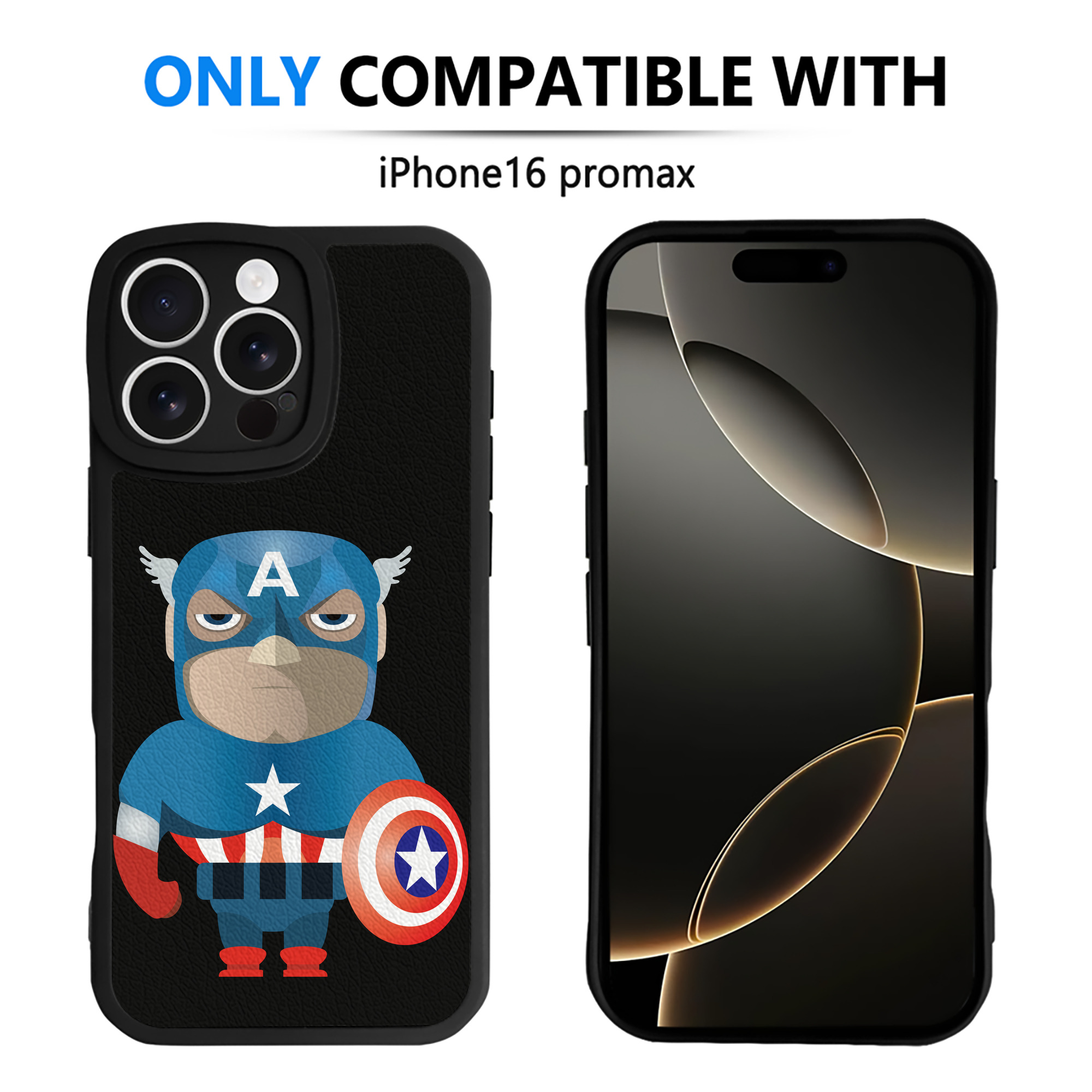 （画像用） アベンジャーズ The Avengers 【iPhone 16シリーズ対応】シリコンスマホケース（レザー調） 材質：シリコン